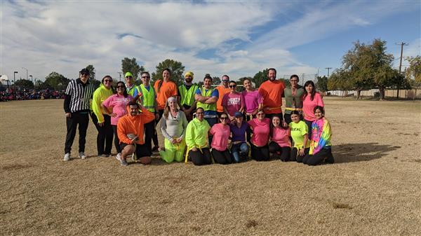 6th grade versus teachers Turkey bowl